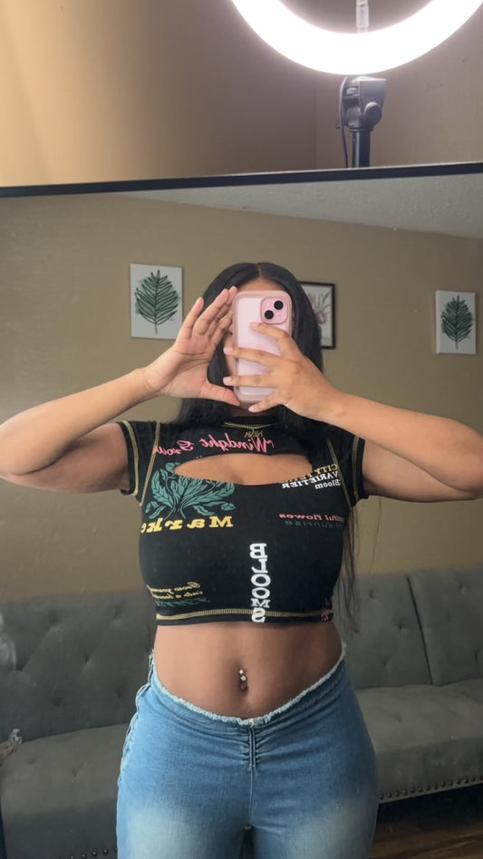 Black Crop Top